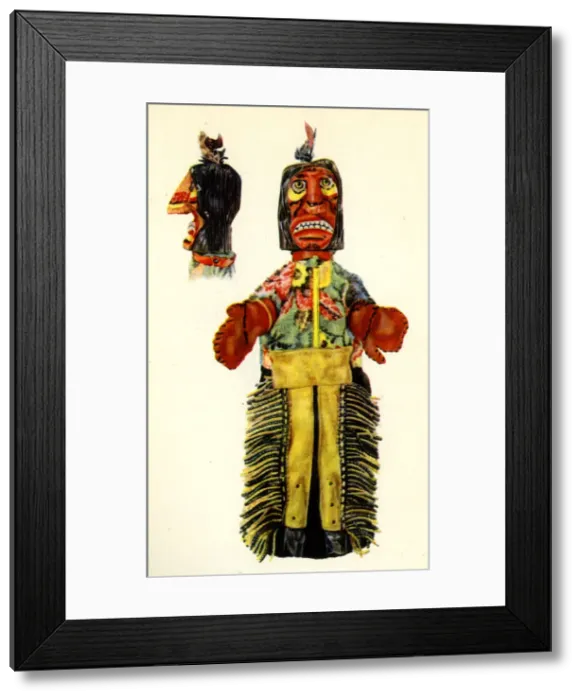 Framed Print : Hand puppet, Rain in the Face, by the Lano family Framed Print : Hand puppet, Rain in the Face, by the Lano family