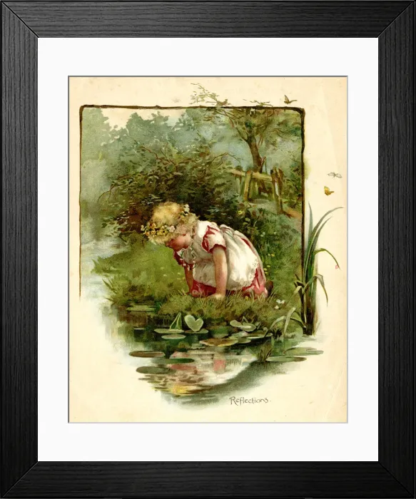 Framed Print : Illustration, Reflections Framed Print : Illustration, Reflections
