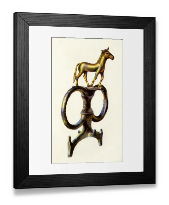 Framed Print : Rein-ring and Mascot from Queen Shub-ads Chariot, Ur Framed Print : Rein-ring and Mascot from Queen Shub-ads Chariot, Ur