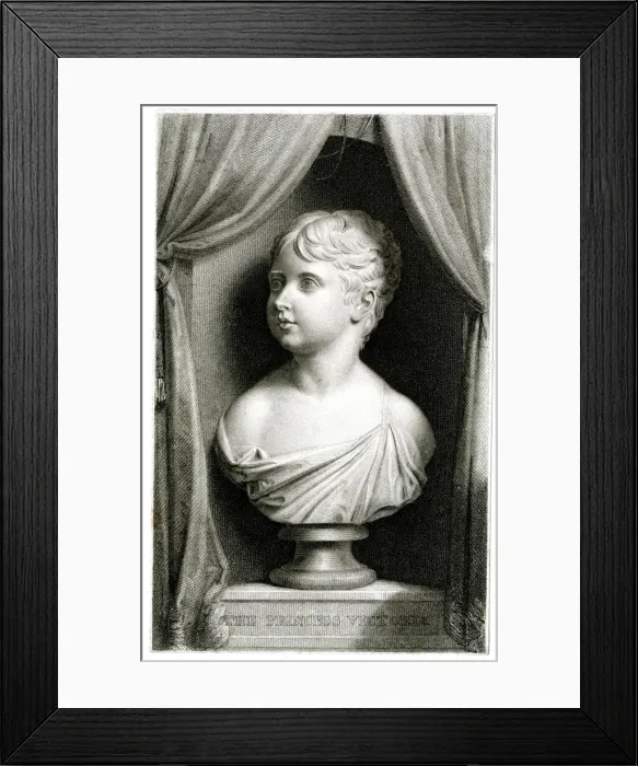 Framed Print : Sculpture of Princess Victoria, later Queen Victoria Framed Print : Sculpture of Princess Victoria, later Queen Victoria