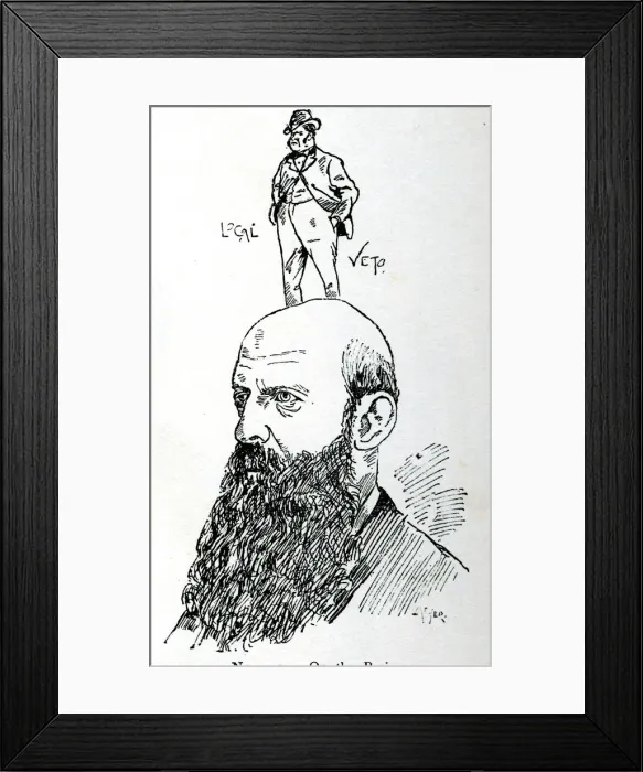 Framed Print : Sir Wilfrid Lawson, statesman and temperance advocate Framed Print : Sir Wilfrid Lawson, statesman and temperance advocate