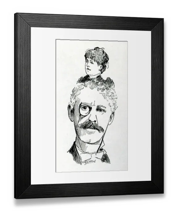 Framed Print : Squire Bancroft and Marie Effie Wilton, English actors Framed Print : Squire Bancroft and Marie Effie Wilton, English actors