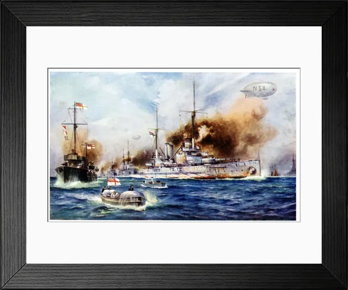 Framed Print : Surrender of German fleet, WW1 Framed Print : Surrender of German fleet, WW1