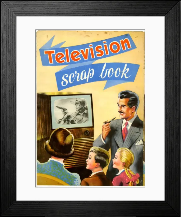 Framed Print : Cover design, Television Scrap Book Framed Print : Cover design, Television Scrap Book
