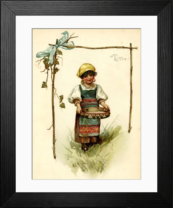Framed Print : Illustration, Tessa Framed Print : Illustration, Tessa
