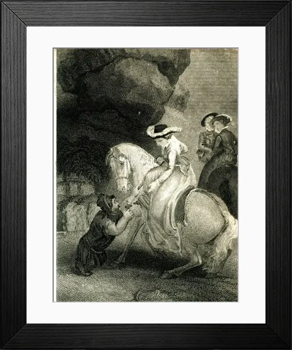 Framed Print : Illustration, The Black Dwarf - Tales of My Landlord Framed Print : Illustration, The Black Dwarf - Tales of My Landlord
