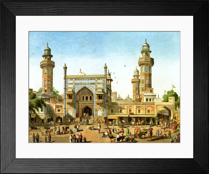 Framed Print : Mosque of Wazir Khan, Lahore, India Framed Print : Mosque of Wazir Khan, Lahore, India