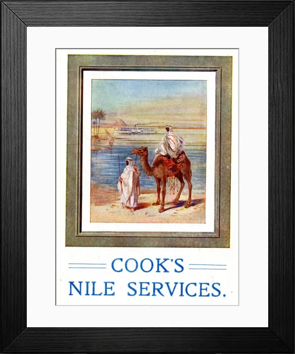 Framed Print : Advertisement, Thomas Cooks Nile Service Framed Print : Advertisement, Thomas Cooks Nile Service