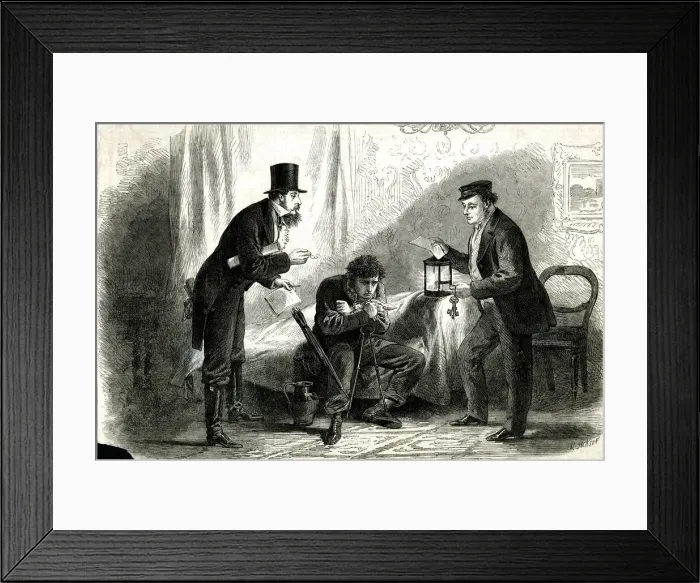 Framed Print : Victorian charades party - the second syllables Framed Print : Victorian charades party - the second syllables