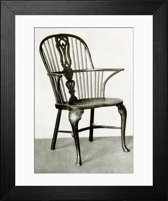 Framed Print : Windsor chair with cabriole legs Framed Print : Windsor chair with cabriole legs