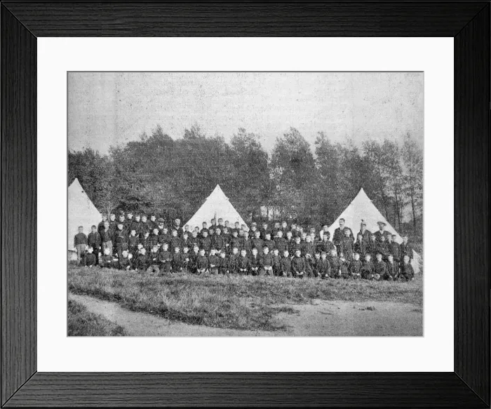 Framed Print : Swansea Boys Camp Band, Oxwich Framed Print : Swansea Boys Camp Band, Oxwich