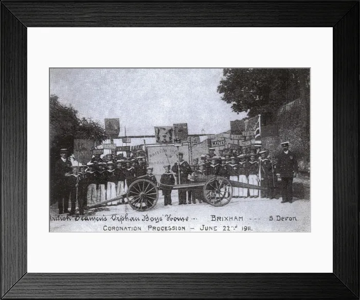 Framed Print : British Seamens Orphanage, Brixham - Coronation Procession Framed Print : British Seamens Orphanage, Brixham - Coronation Procession