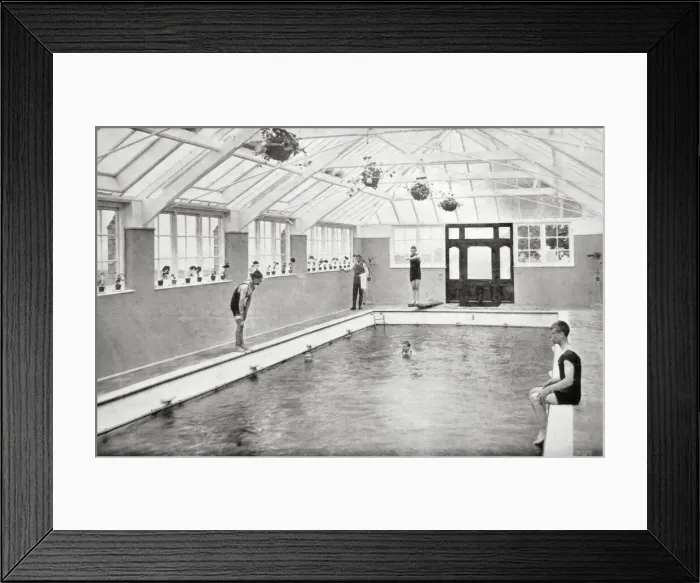 Framed Print : Carlton Reformatory School Swimming Bath Framed Print : Carlton Reformatory School Swimming Bath