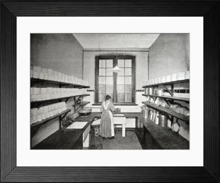 Framed Print : Edinburgh Industrial Brigade Home - Pantry Framed Print : Edinburgh Industrial Brigade Home - Pantry