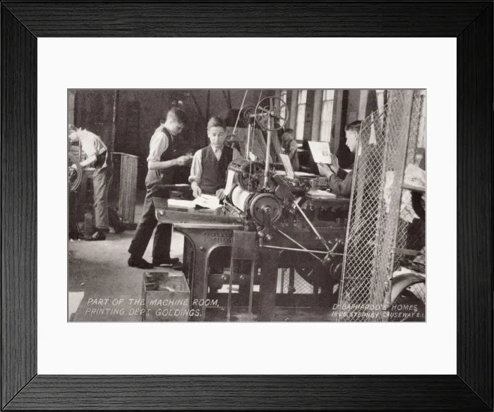Framed Print : Barnardos William Baker Training School ( Goldings ), Hertf Framed Print : Barnardos William Baker Training School ( Goldings ), Hertf