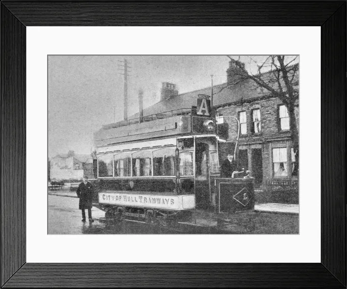 Framed Print : First Electric Tram, Hull Framed Print : First Electric Tram, Hull