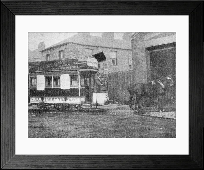 Framed Print : Last horse-drawn tram, Hull Framed Print : Last horse-drawn tram, Hull