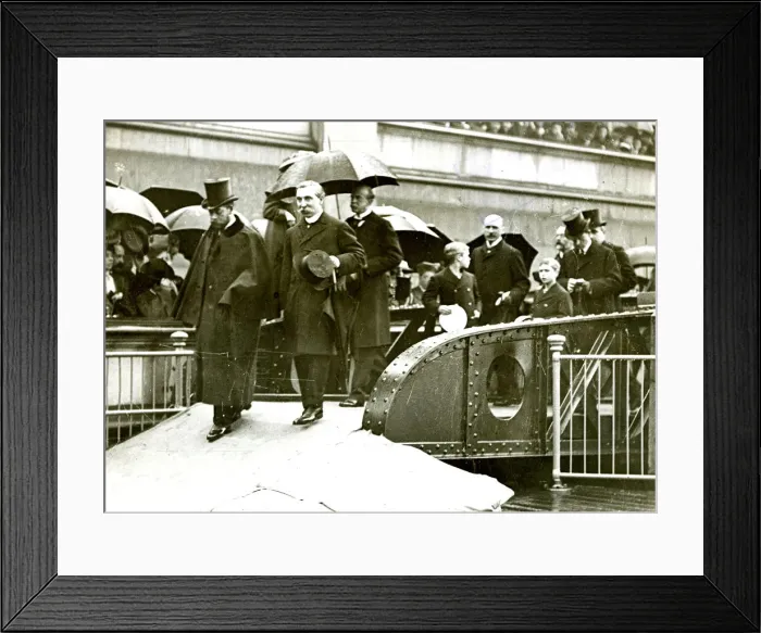 Framed Print : Opening of LCC steamboat service by Prince of Wales Framed Print : Opening of LCC steamboat service by Prince of Wales