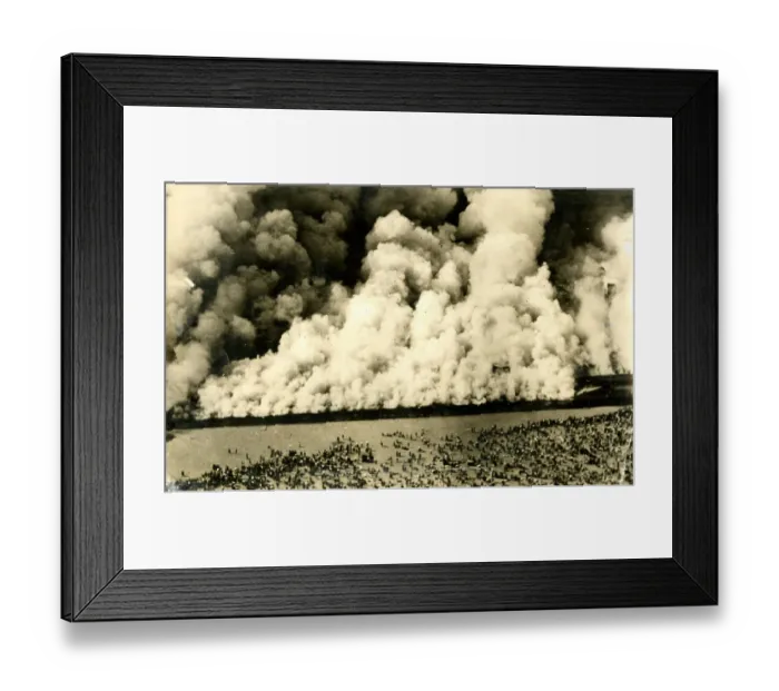 Framed Print : Disastrous fire, Coney Island Amusement Park, USA Framed Print : Disastrous fire, Coney Island Amusement Park, USA