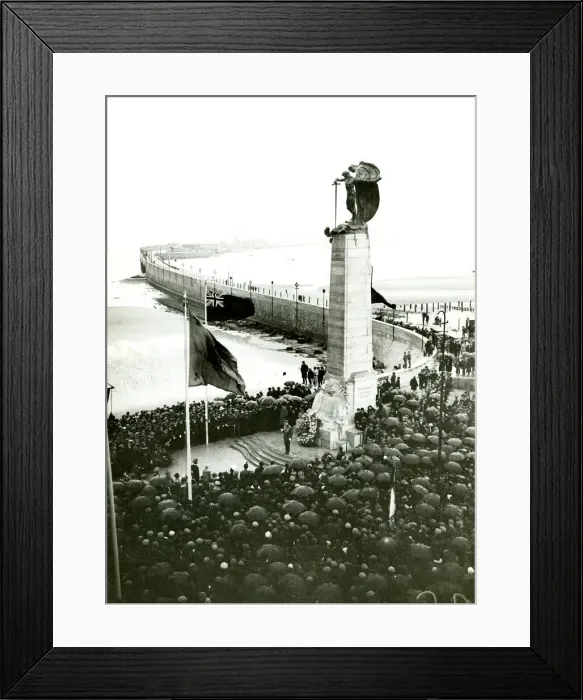 Framed Print : King Albert of Belgium unveiling WW1 Memorial, Zeebrugge Framed Print : King Albert of Belgium unveiling WW1 Memorial, Zeebrugge