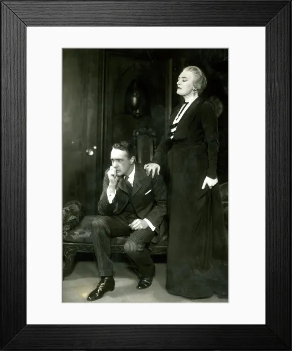 Framed Print : Sybil Thorndike and Owen Nares in Double Door Framed Print : Sybil Thorndike and Owen Nares in Double Door