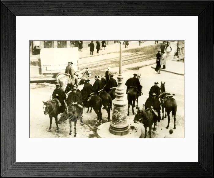 Framed Print : Mounted guards in Madrid, Spain, April 1931 Framed Print : Mounted guards in Madrid, Spain, April 1931