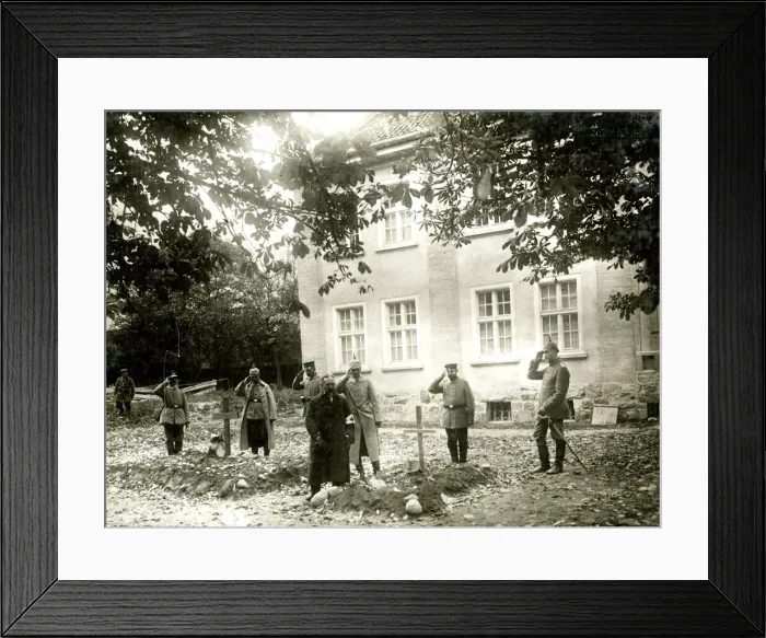 Framed Print : German graves in college garden, Lyck, Poland Framed Print : German graves in college garden, Lyck, Poland