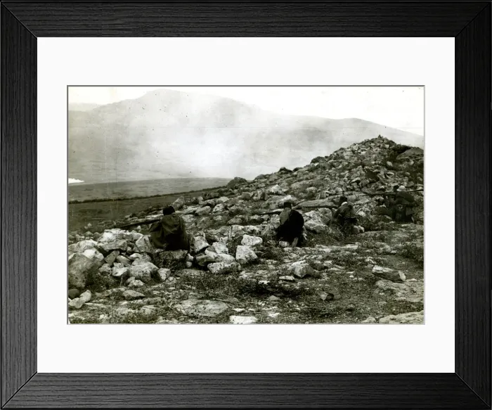 Framed Print : Moorish rebels taking cover, Spanish War in Morocco Framed Print : Moorish rebels taking cover, Spanish War in Morocco