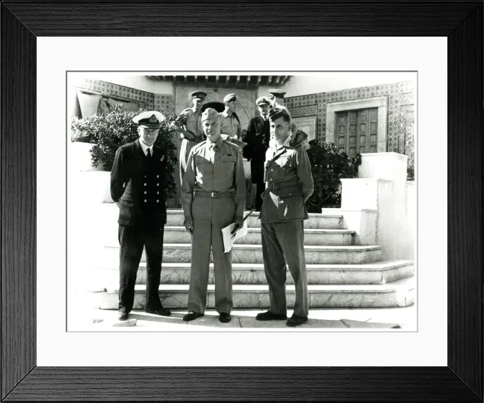 Framed Print : General Eisenhower during visit to North Africa, WW2 Framed Print : General Eisenhower during visit to North Africa, WW2