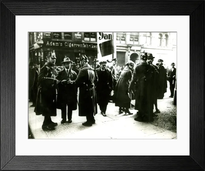 Framed Print : Citizens producing identity papers in Berlin, Germany Framed Print : Citizens producing identity papers in Berlin, Germany