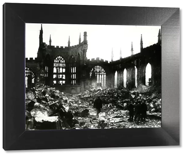 Bomb damage, Coventry Cathedral, WW2