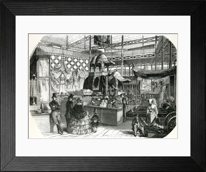 Framed Print : Interior of The Great Exhibition 1851 Framed Print : Interior of The Great Exhibition 1851
