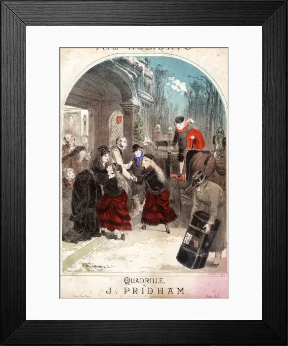 Framed Print : The Holidays Quadrille by J Pridham Framed Print : The Holidays Quadrille by J Pridham