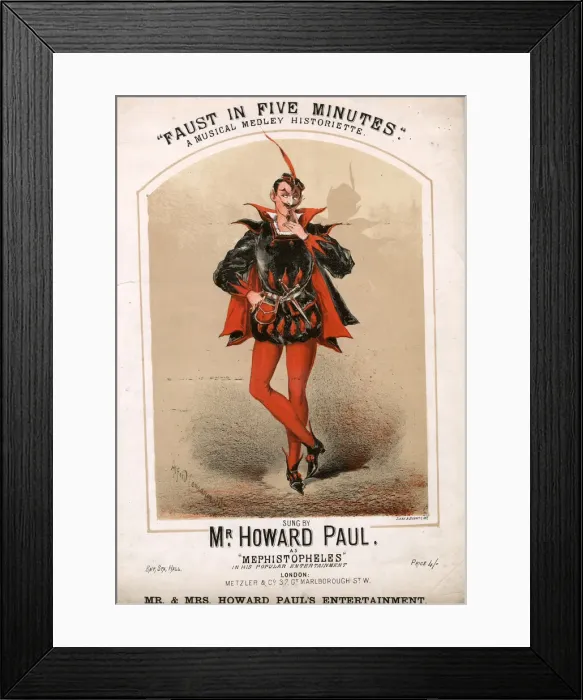 Framed Print : Faust in Five Minutes, by Henry Walker Framed Print : Faust in Five Minutes, by Henry Walker