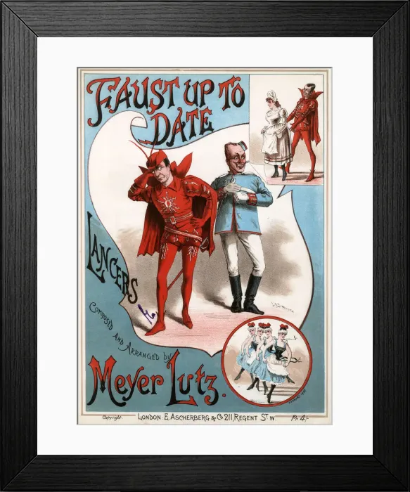 Framed Print : Faust Up To Date lancers composed and arranged by Meyer Lutz Framed Print : Faust Up To Date lancers composed and arranged by Meyer Lutz