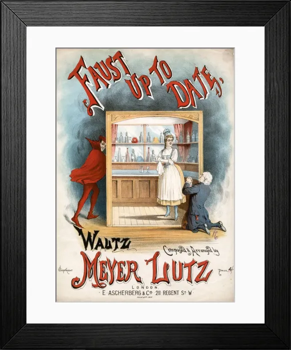 Framed Print : Faust Up To Date Waltz composed and arranged by Meyer Lutz Framed Print : Faust Up To Date Waltz composed and arranged by Meyer Lutz