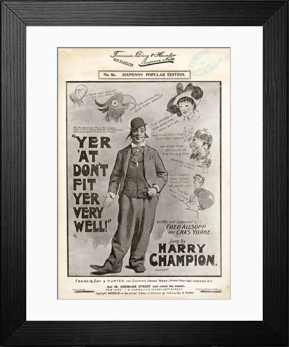 Framed Print : Yer At Don t Fit Yer Very Well, by F Allsop and C Yorke Framed Print : Yer At Don t Fit Yer Very Well, by F Allsop and C Yorke