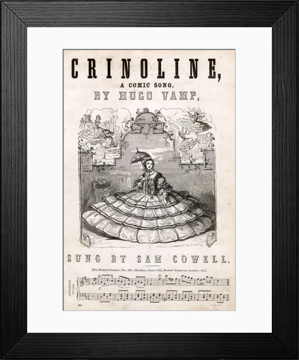 Framed Print : Crinoline by Hugo Vamp Framed Print : Crinoline by Hugo Vamp