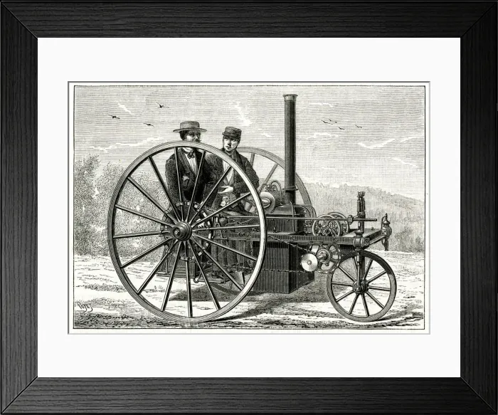 Framed Print : Steam carriage, Palmer system 1886 Framed Print : Steam carriage, Palmer system 1886