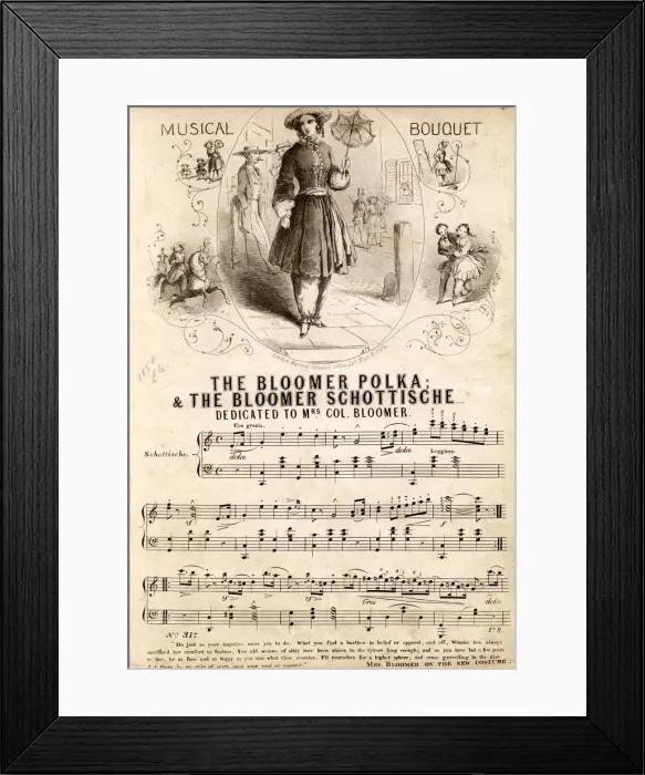 Framed Print : The Bloomer Polka; and The Bloomer Scottische Framed Print : The Bloomer Polka; and The Bloomer Scottische