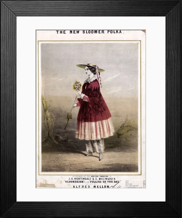 Framed Print : The New Bloomer Polka by Alfred Mellon Framed Print : The New Bloomer Polka by Alfred Mellon