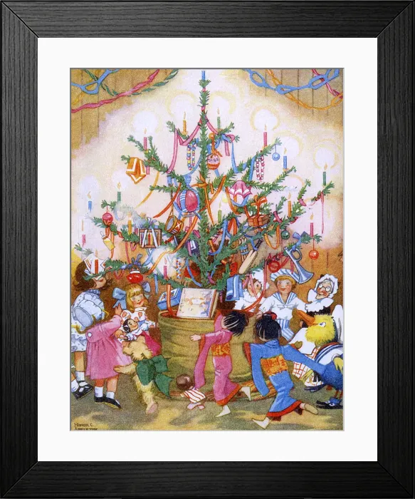 Framed Print : The Dolls Christmas Party Framed Print : The Dolls Christmas Party