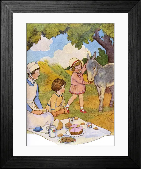 Framed Print : A Friend at the Picnic by Susan Beatrice Pearse Framed Print : A Friend at the Picnic by Susan Beatrice Pearse