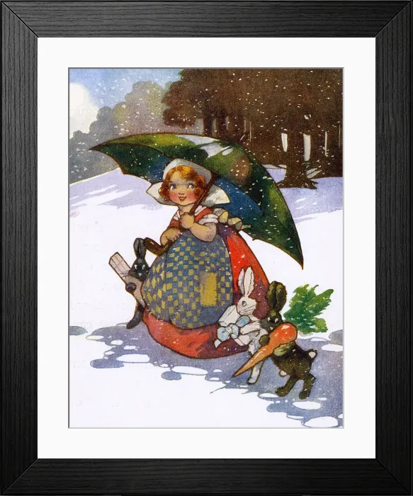 Framed Print : Off to Post Their Christmas Presents Framed Print : Off to Post Their Christmas Presents