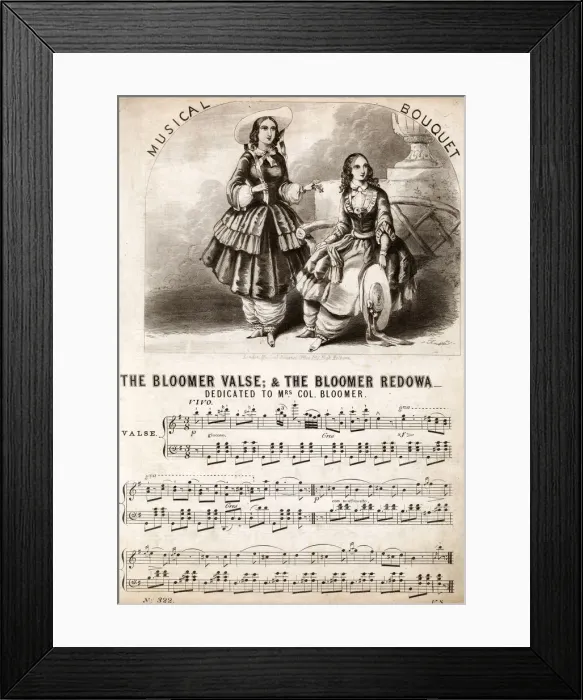 Framed Print : The Bloomer Valse and the Bloomer Redowa Framed Print : The Bloomer Valse and the Bloomer Redowa