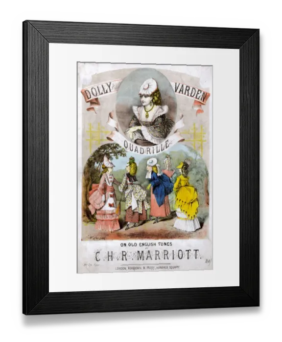 Framed Print : Dolly Varden Quadrille, by C H R Marriott Framed Print : Dolly Varden Quadrille, by C H R Marriott