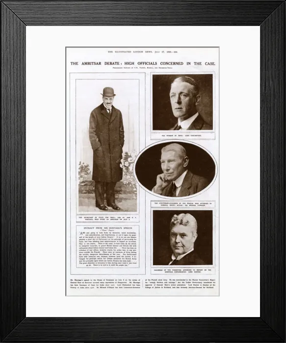 Framed Print : The Amritsar Debate - High Officials Concerned in the Case Framed Print : The Amritsar Debate - High Officials Concerned in the Case