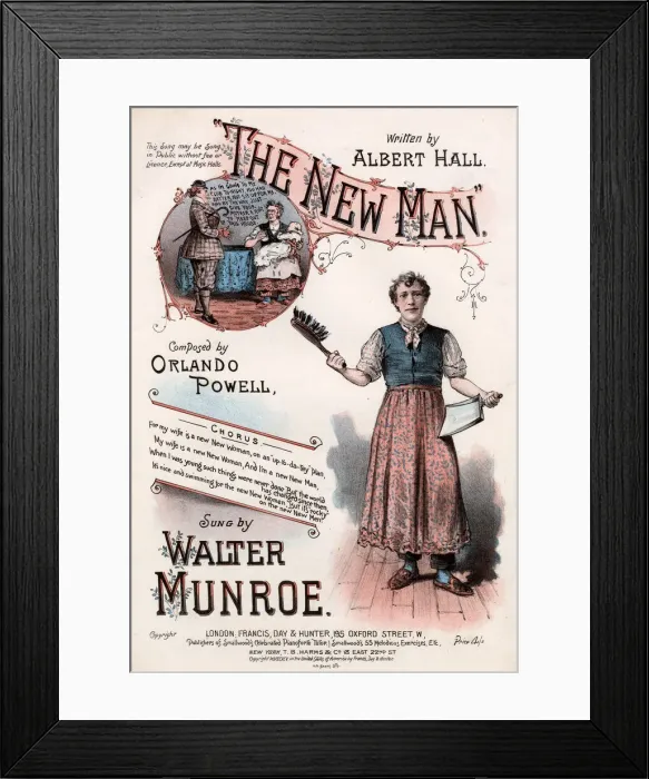 Framed Print : The New Man by Albert Hall and Orlando Powell
