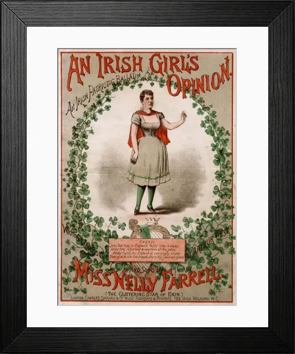 Framed Print : An Irish Girls Opinion by Arthur West Framed Print : An Irish Girls Opinion by Arthur West