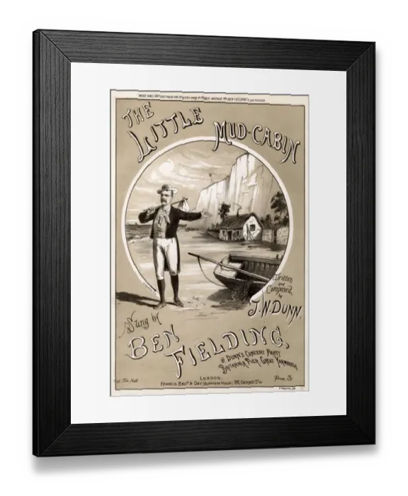 Framed Print : The Little Mud-Cabin by J W Dunn Framed Print : The Little Mud-Cabin by J W Dunn